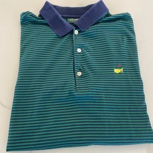 Master men striped Pima cotton polo